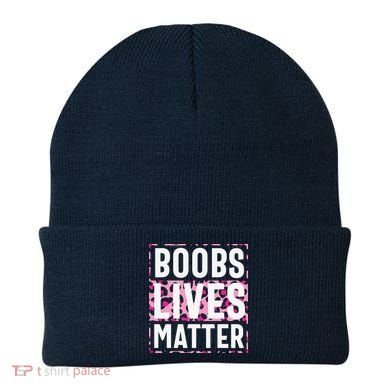 Boobs Lives Matter Breast Cancer Beanie