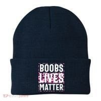 Boobs Lives Matter Breast Cancer Beanie thumb 0