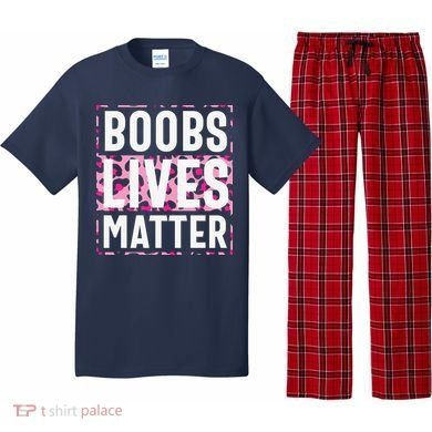 Boobs Lives Matter Breast Cancer Pajama Set