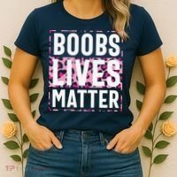 Boobs Lives Matter Breast Cancer Women's T-Shirt thumb 2