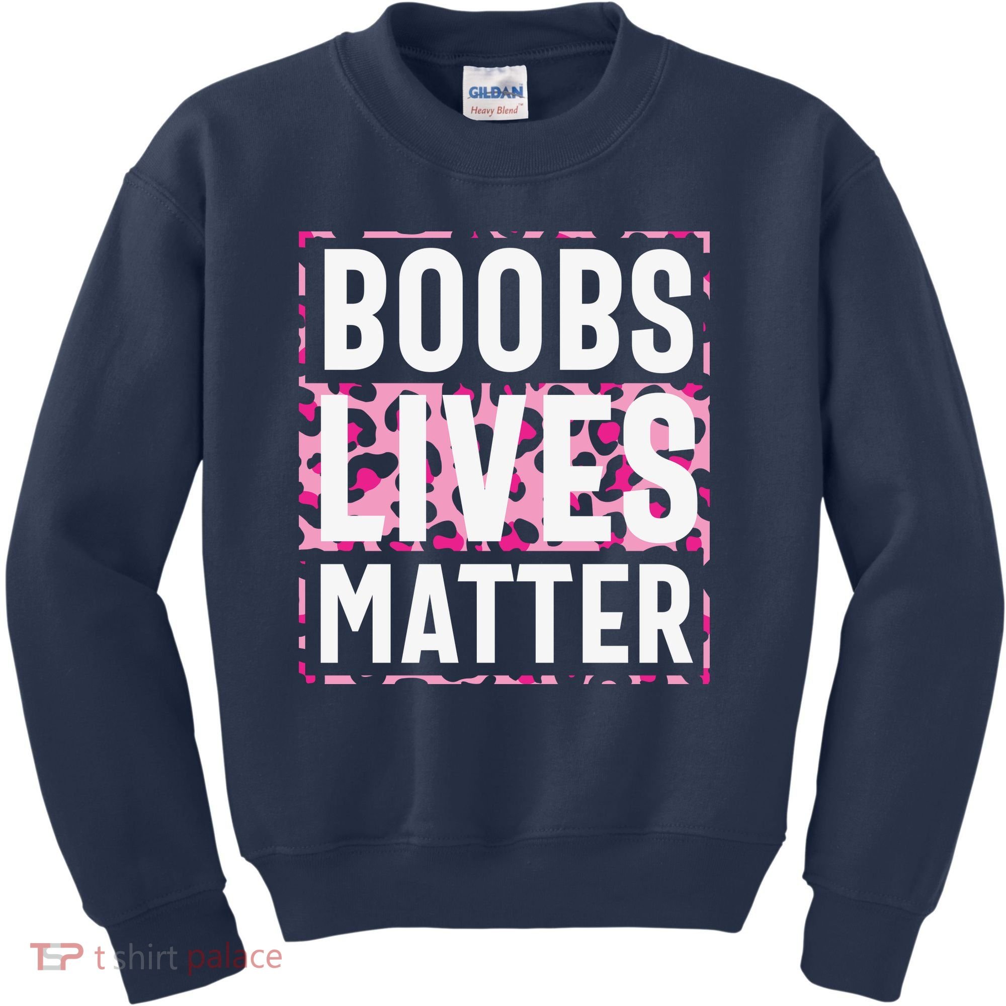 Boobs Lives Matter Breast Cancer Kids Sweatshirt