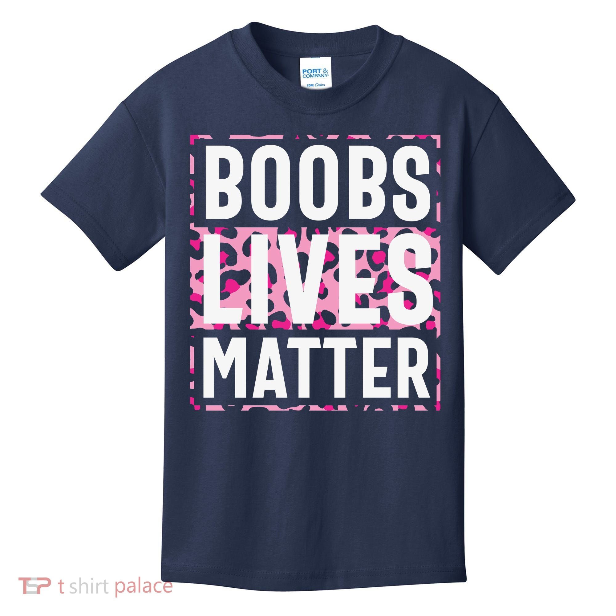 Boobs Lives Matter Breast Cancer Kids T-Shirt