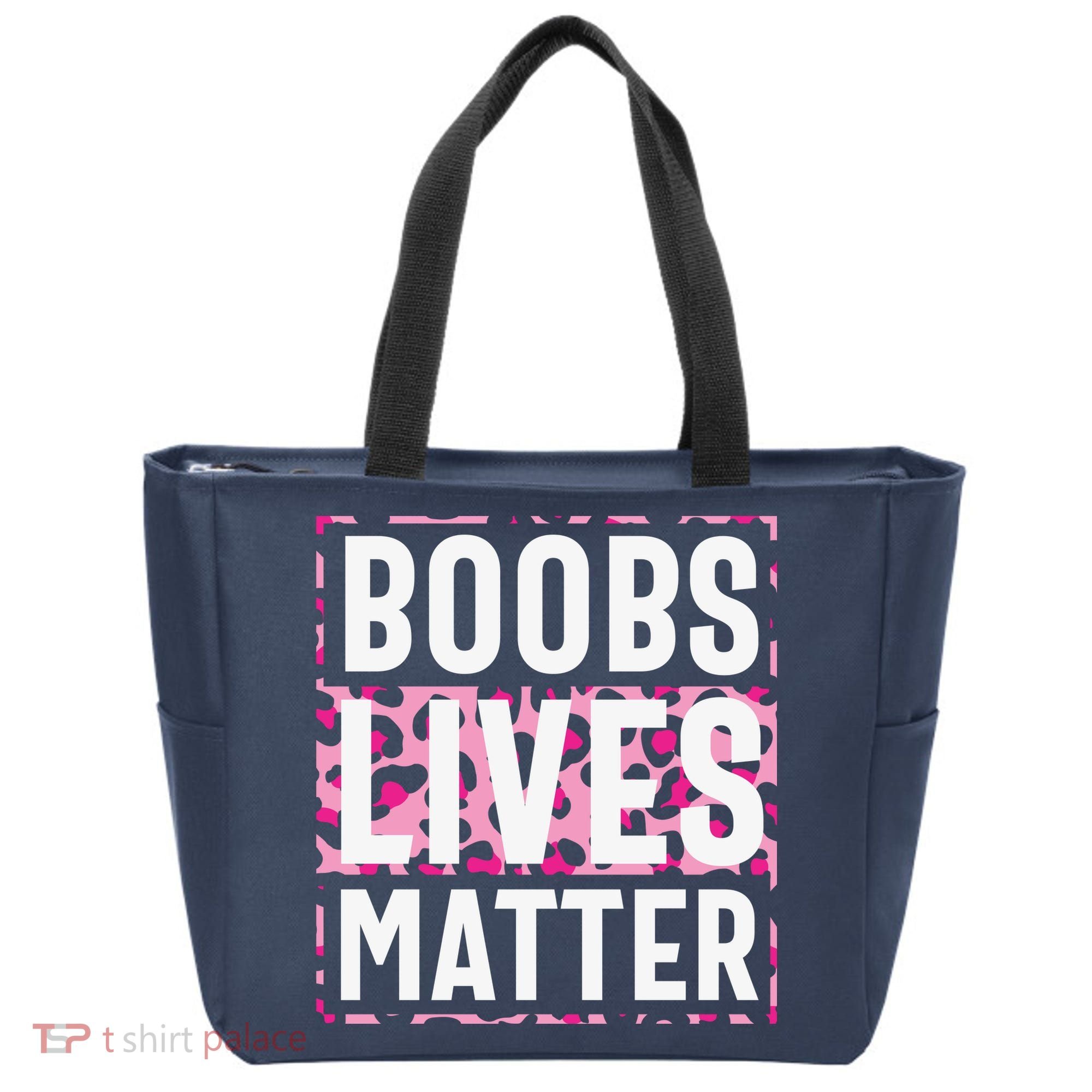 Boobs Lives Matter Breast Cancer Tote Bag
