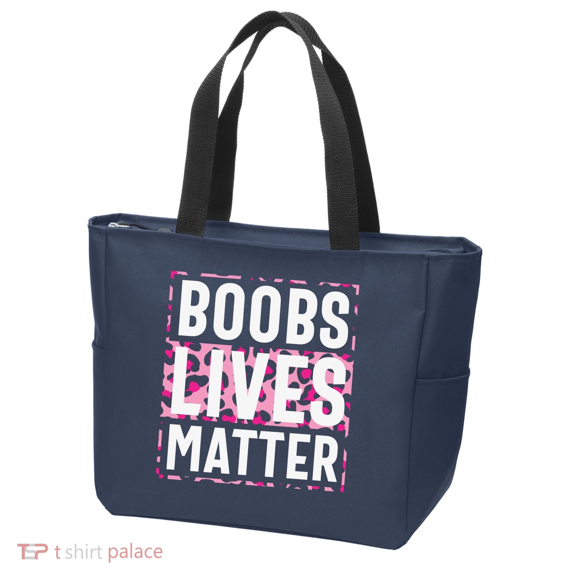 Boobs Lives Matter Breast Cancer Tote Bag