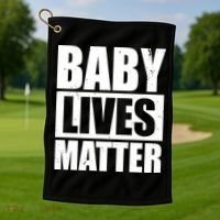 Baby Lives Matter Golf Towel thumb 1