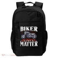 Biker Lives Matter Motorcycle Rider Backpack thumb 0
