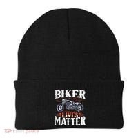 Biker Lives Matter Motorcycle Rider Beanie thumb 0
