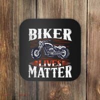 Biker Lives Matter Motorcycle Rider Coaster thumb 0