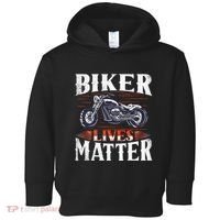 Biker Lives Matter Motorcycle Rider Toddler Hoodie thumb 0