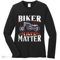 Biker Lives Matter Motorcycle Rider Women's Long Sleeve Shirt thumb 0