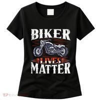 Biker Lives Matter Motorcycle Rider Women's T-Shirt thumb 0