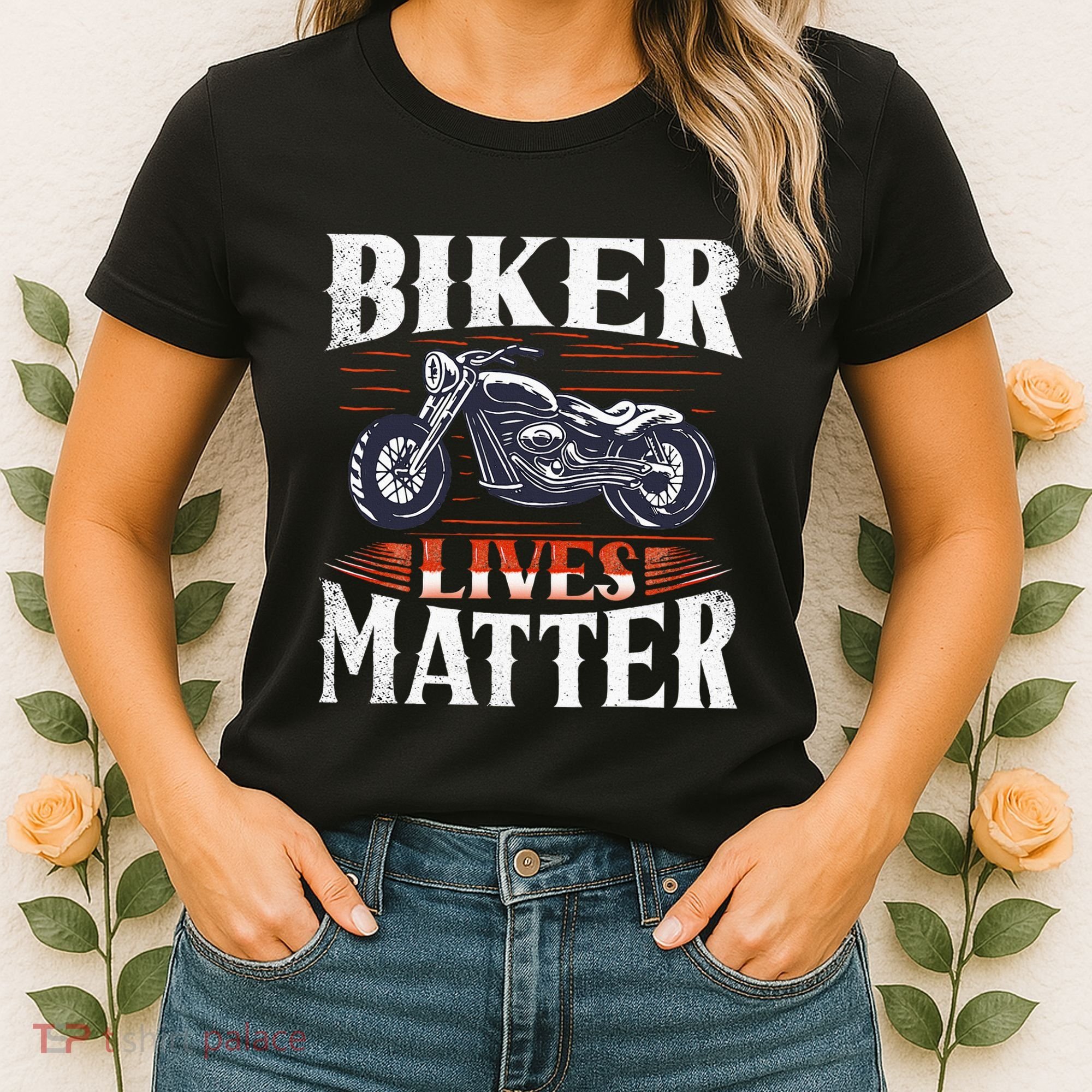 Biker Lives Matter Motorcycle Rider Women's T-Shirt