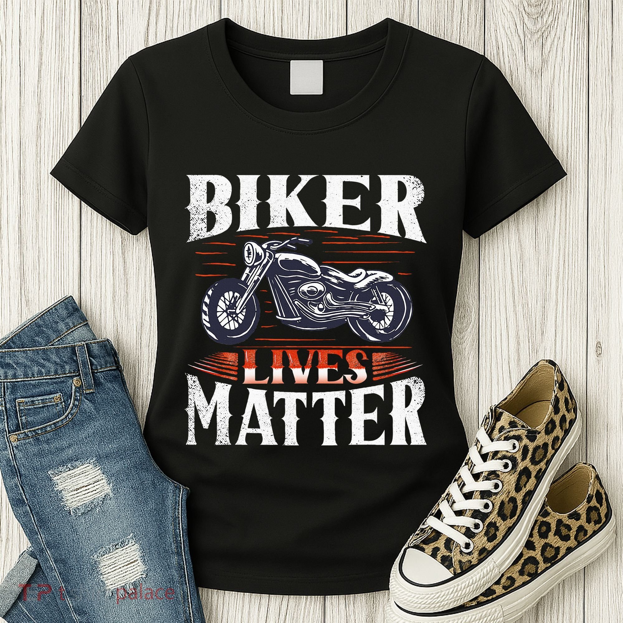 Biker Lives Matter Motorcycle Rider Women's T-Shirt
