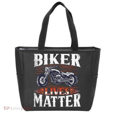 Biker Lives Matter Motorcycle Rider Tote Bag
