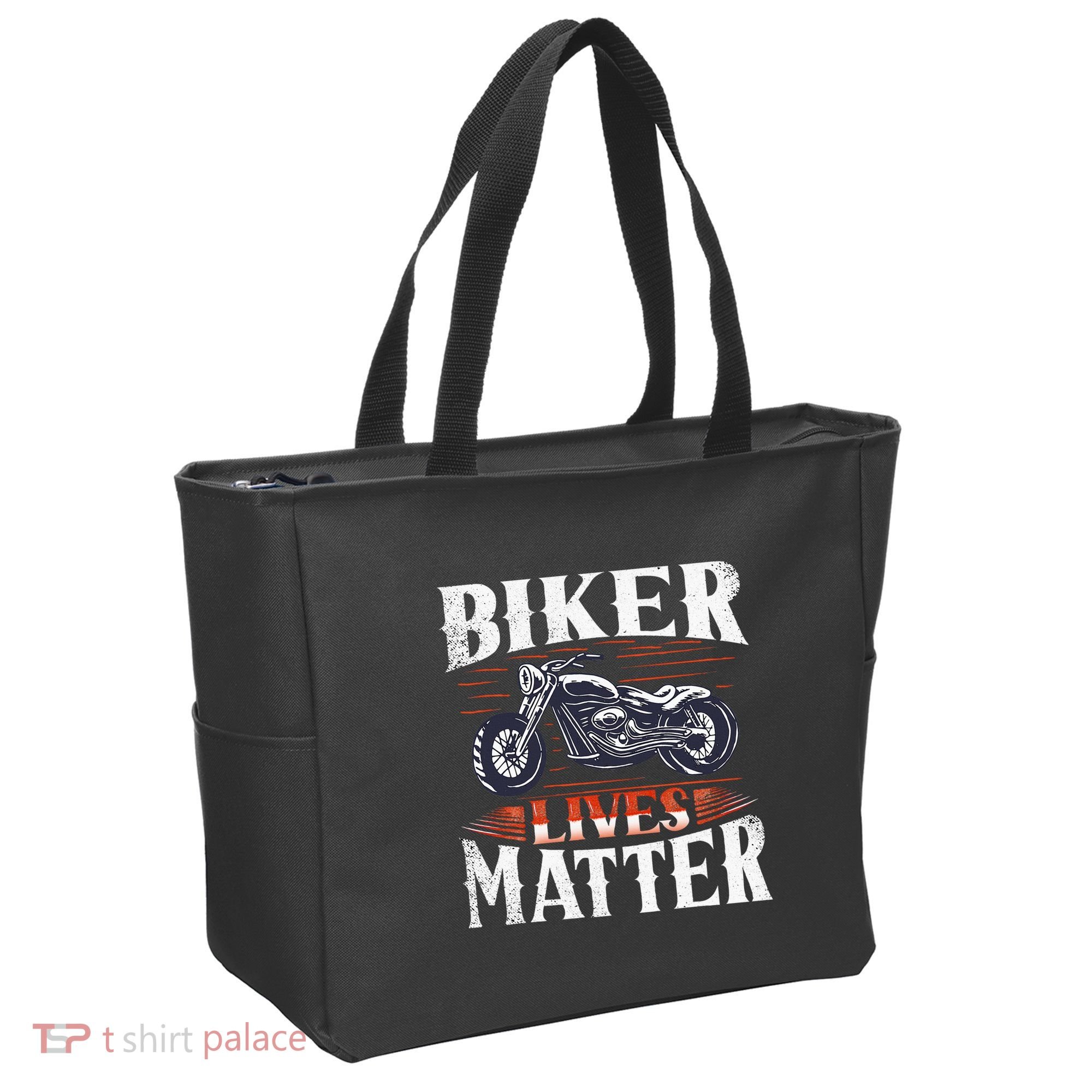 Biker Lives Matter Motorcycle Rider Tote Bag