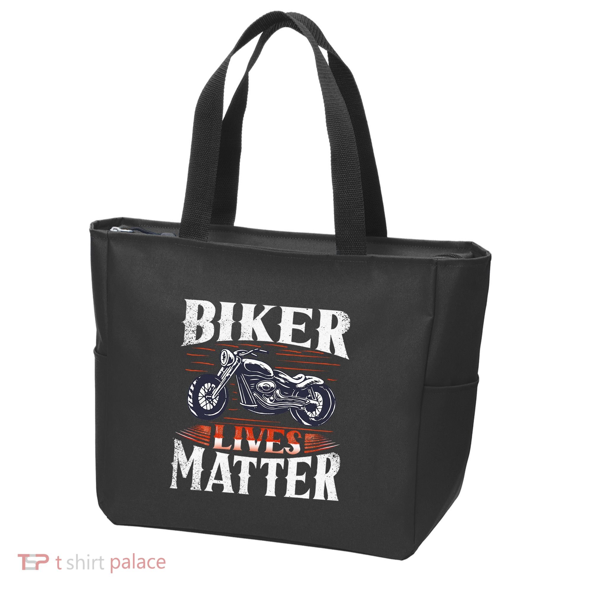 Biker Lives Matter Motorcycle Rider Tote Bag