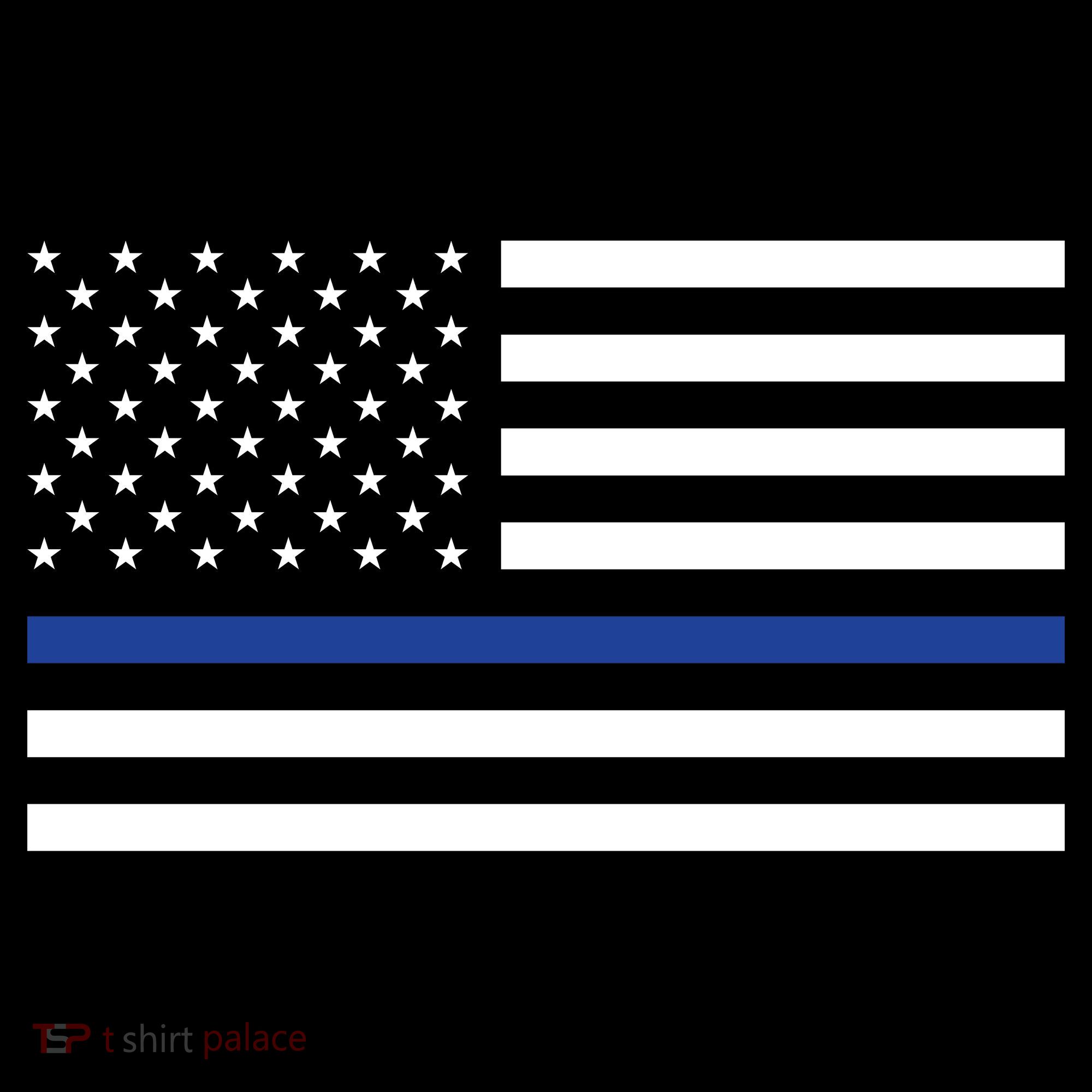 Blue Lives Matter Flag USA-Made Doggie Bandana