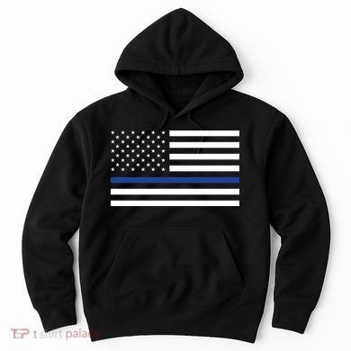 Blue Lives Matter Flag Hoodie