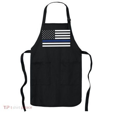 Blue Lives Matter Flag Apron