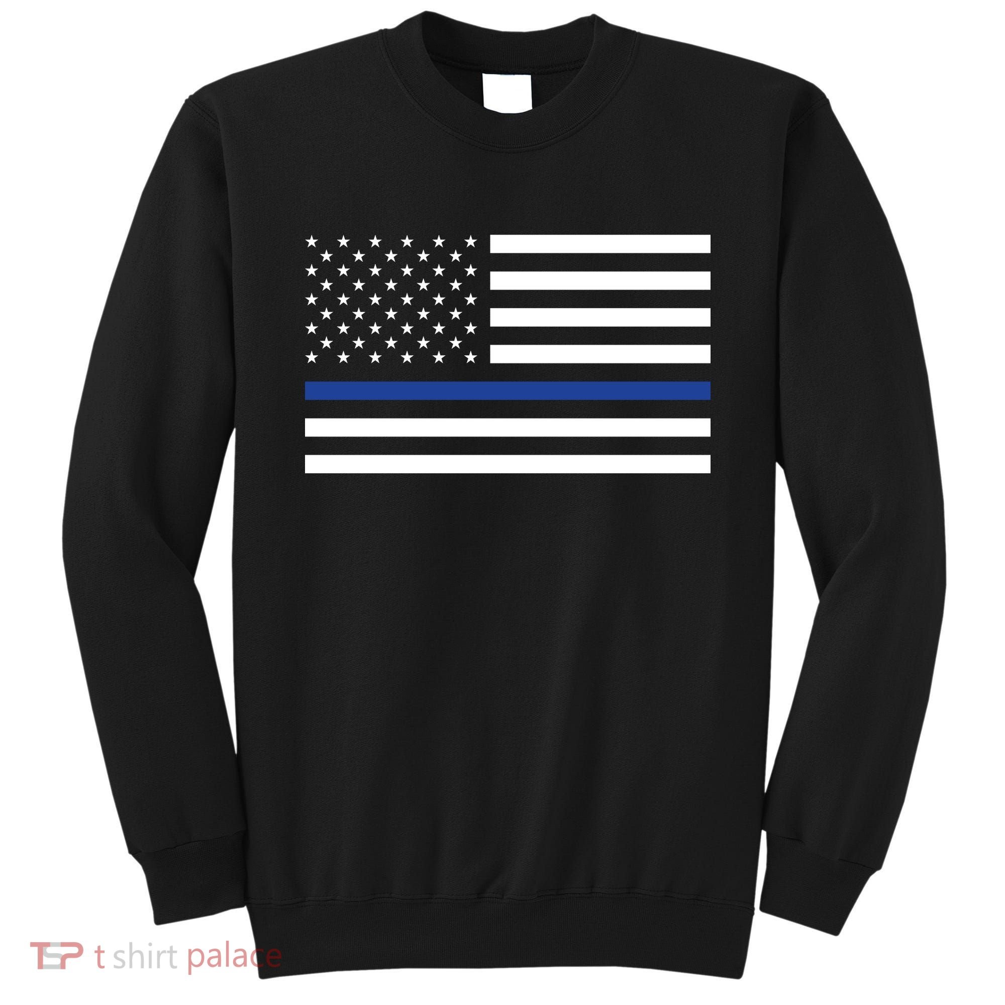 Blue Lives Matter Flag Sweatshirt