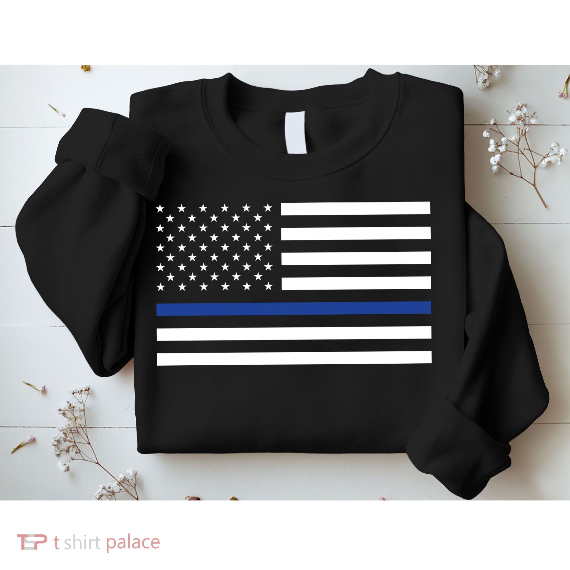 Blue Lives Matter Flag Sweatshirt