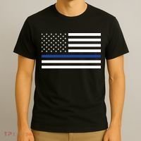 Blue Lives Matter Flag T-Shirt thumb 3
