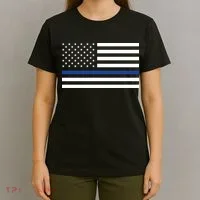 Blue Lives Matter Flag T-Shirt thumb 4
