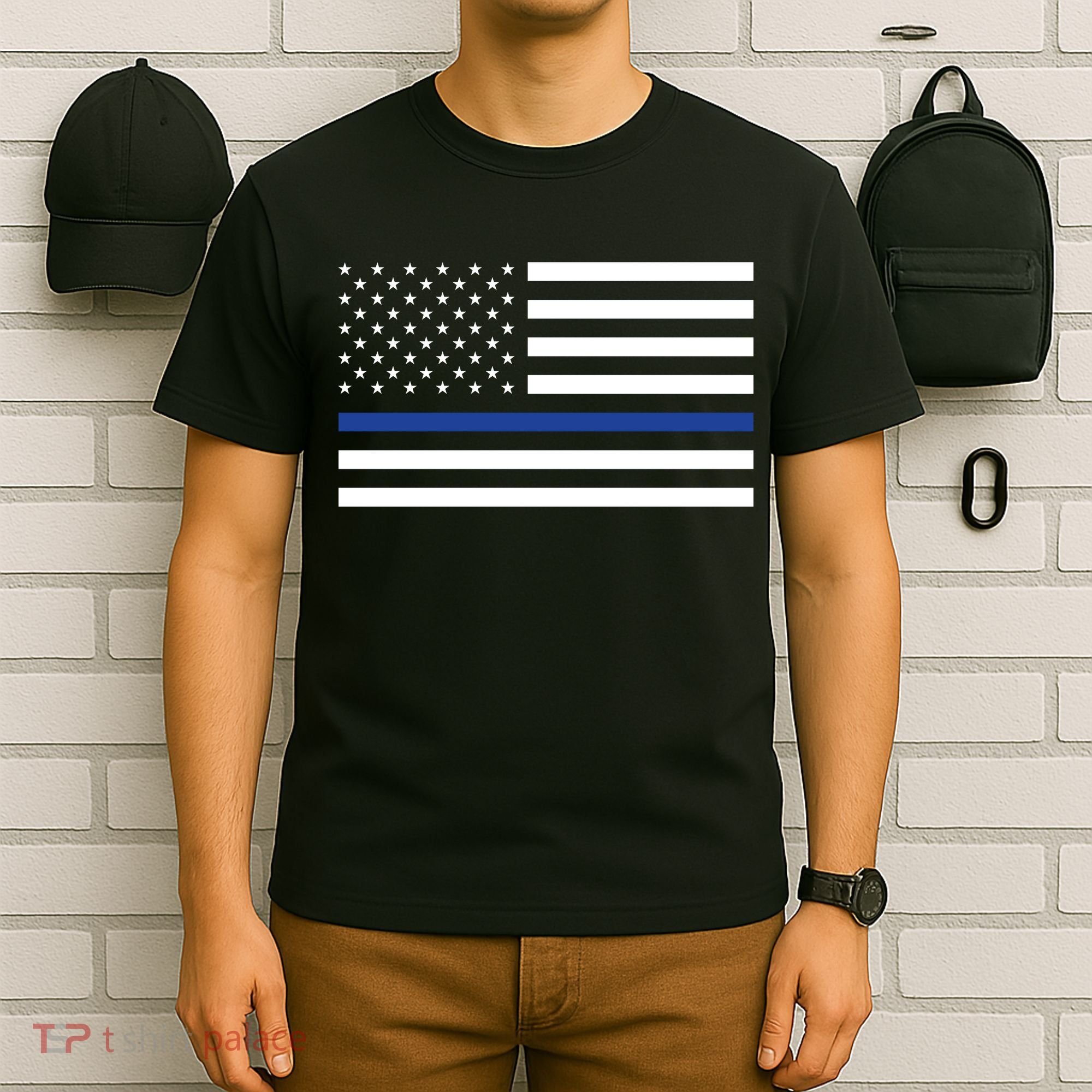 Blue Lives Matter Flag T-Shirt