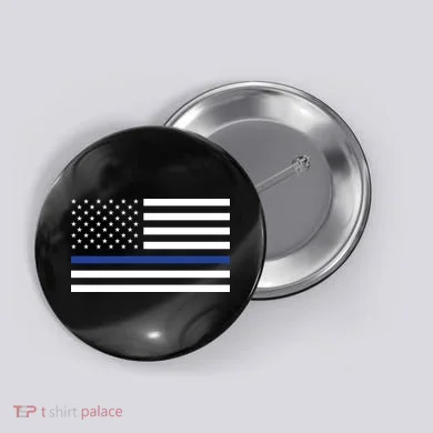 Blue Lives Matter Flag Button