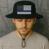 Blue Lives Matter Flag Bucket Hat thumb 2