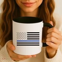 Blue Lives Matter Flag Coffee Mug thumb 3