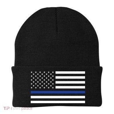 Blue Lives Matter Flag Beanie
