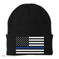 Blue Lives Matter Flag Beanie thumb 0