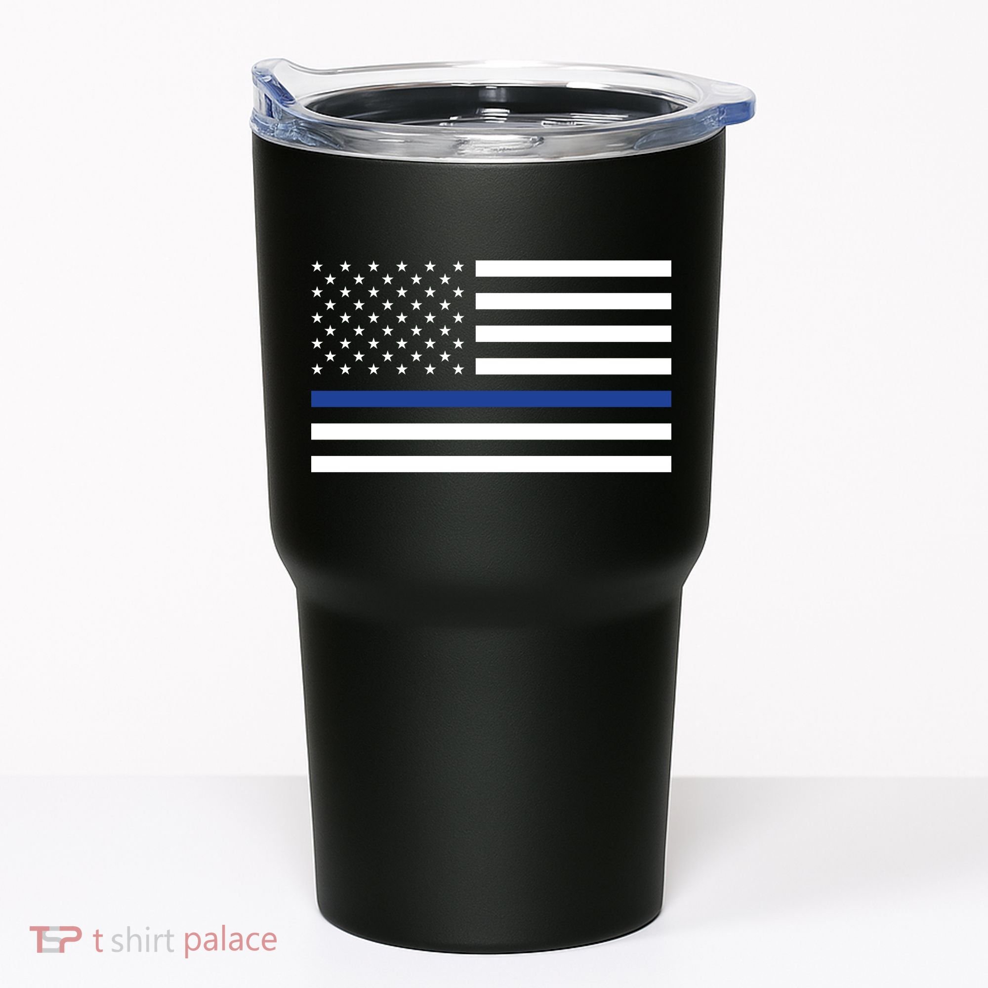 Blue Lives Matter Flag Tumbler