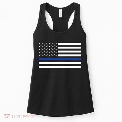 Blue Lives Matter Flag Women's Tank Top