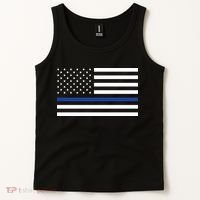 Blue Lives Matter Flag Tank Top thumb 2