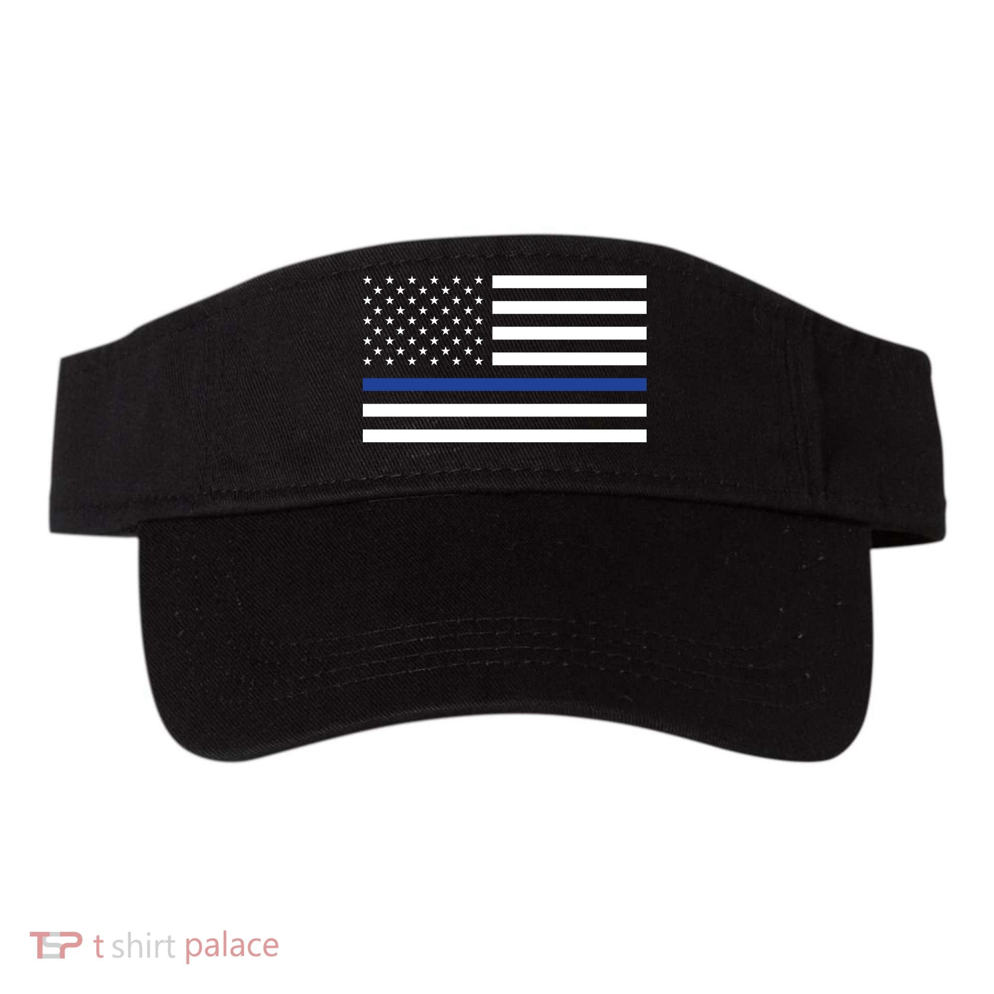 Blue Lives Matter Flag Visor