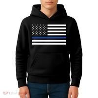Blue Lives Matter Flag Kids Hoodie thumb 4