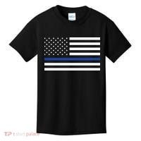 Blue Lives Matter Flag Kids T-Shirt thumb 0