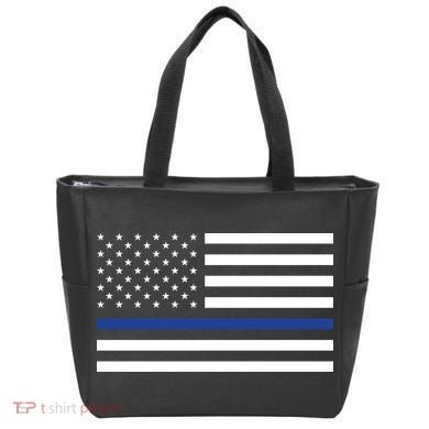 Blue Lives Matter Flag Tote Bag