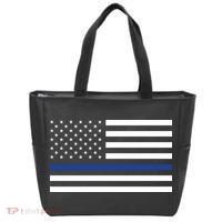 Blue Lives Matter Flag Tote Bag thumb 0