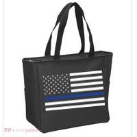 Blue Lives Matter Flag Tote Bag thumb 2