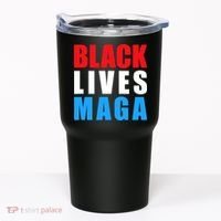 Black Lives MAGA Black Conservative Republican ProTrump Tumbler thumb 0
