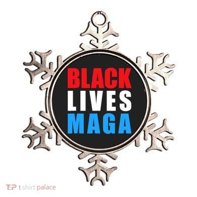 Black Lives MAGA Black Conservative Republican ProTrump Ornament