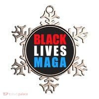 Black Lives MAGA Black Conservative Republican ProTrump Ornament thumb 0