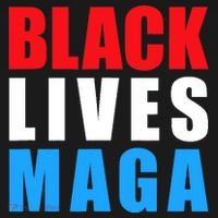 Black Lives MAGA Black Conservative Republican ProTrump Ornament thumb 1