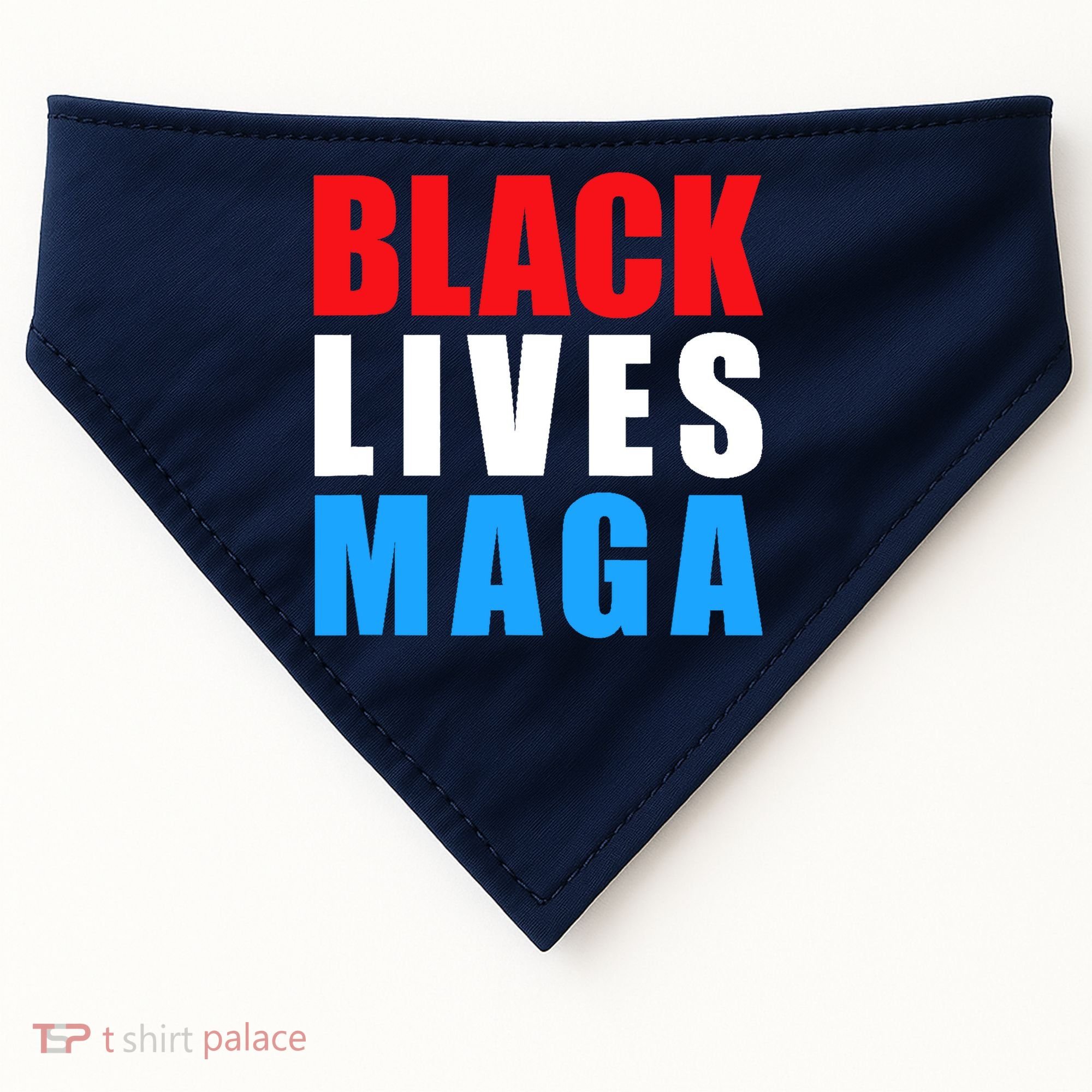 Black Lives MAGA Black Conservative Republican ProTrump USA-Made Doggie Bandana