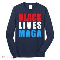 Black Lives MAGA Black Conservative Republican ProTrump Long Sleeve Shirt thumb 0