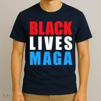 Black Lives MAGA Black Conservative Republican ProTrump T-Shirt thumb 3