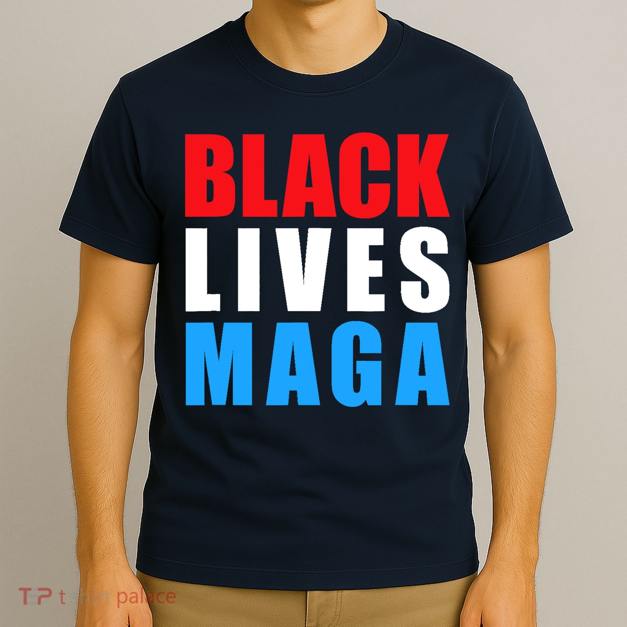 Black Lives MAGA Black Conservative Republican ProTrump T-Shirt